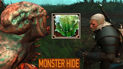 Look into the cauldron. . Monster hide witcher 3